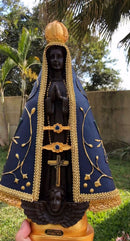 Nossa Senhora Aparecida - Manto Azul Vieira Dourada
