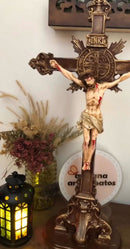 Crucifixo de Jesus Cristo – Peça Artesanal em Gesso