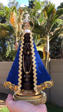 Nossa Senhora Aparecida - Manto Azul de Tecido